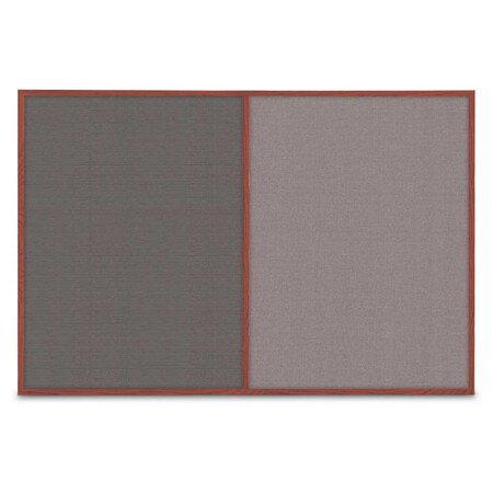 United Visual Products Slim Style Indoor Enclosed Corkboard, 42 UVRDS42SBH-BRONZE-SURF